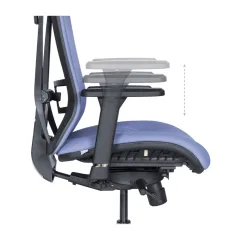 ЕРГОНОМИЧЕН ОФИС СТОЛ COTIA - СИН_9