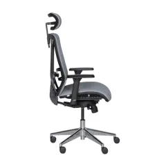 ЕРГОНОМИЧЕН ОФИС СТОЛ COTIA - СИВ_3