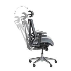 ЕРГОНОМИЧЕН ОФИС СТОЛ COTIA - СИВ_7