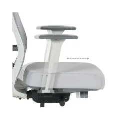 ЕРГОНОМИЧЕН ОФИС СТОЛ SARON - СИВ-СИН_10