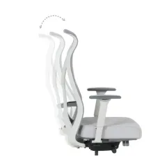 ЕРГОНОМИЧЕН ОФИС СТОЛ SARON - СИВ-СИН_12