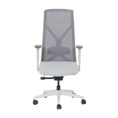 ЕРГОНОМИЧЕН ОФИС СТОЛ SARON - СИВ-СИН_1