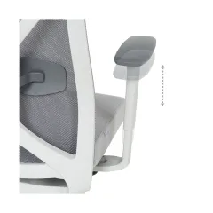 ЕРГОНОМИЧЕН ОФИС СТОЛ SARON - СИВ-СИН_7