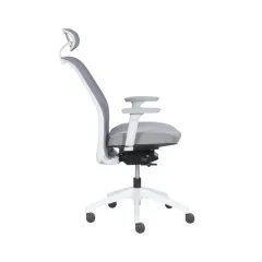 ЕРГОНОМИЧЕН ОФИС СТОЛ PANTIN - СИВ_4