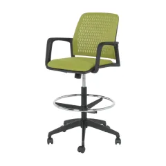 РАБОТЕН ОФИС СТОЛ 7556 - ЧЕРНА РАМКА - ЗЕЛЕН_2