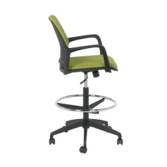 РАБОТЕН ОФИС СТОЛ 7556 - ЧЕРНА РАМКА - ЗЕЛЕН_3