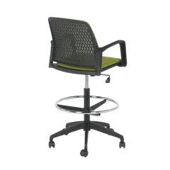 РАБОТЕН ОФИС СТОЛ 7556 - ЧЕРНА РАМКА - ЗЕЛЕН_4