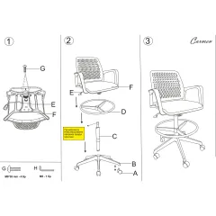 РАБОТЕН ОФИС СТОЛ 7556 W - БЯЛА РАМКА - СВЕТЛО СИВ_6