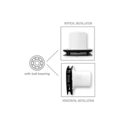 ВЕНТИЛАТОР Ф100ММ ЧЕРЕН 95М3/Ч 12W 34DB COMMEL C420-203_4