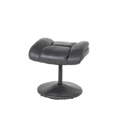 КРЕСЛО С ТАБУРЕТКА JACKY - ТЪМНО СИВ_9