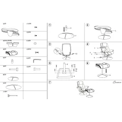КРЕСЛО С ТАБУРЕТКА JACKY - ТЪМНО СИВ_10