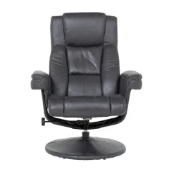 КРЕСЛО С ТАБУРЕТКА JACKY - ТЪМНО СИВ_3