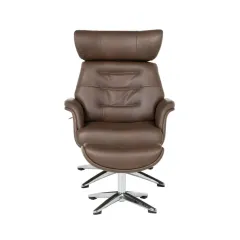 КРЕСЛО С ТАБУРЕТКА TEDY - КАФЯВ_1