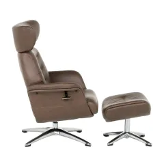 КРЕСЛО С ТАБУРЕТКА TEDY - КАФЯВ_7