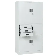МЕТАЛЕН ШКАФ CARMEN CR-1281 E K - СИВ_3