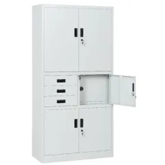 МЕТАЛЕН ШКАФ CARMEN CR-1281 E K - СИВ_4