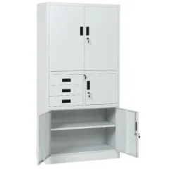 МЕТАЛЕН ШКАФ CARMEN CR-1281 E K - СИВ_5