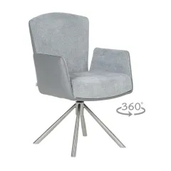 ТРАПЕЗЕН СТОЛ SINDI - СВЕТЛО СИВ_0