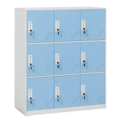 МЕТАЛЕН ШКАФ CARMEN CR-1298 K - БЯР / СИН_0