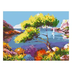 КОМПЛЕКТ ЗА РИСУВАНЕ АКРИЛ МОД. 80912 -  ЗАЛИВ/ 44670_0