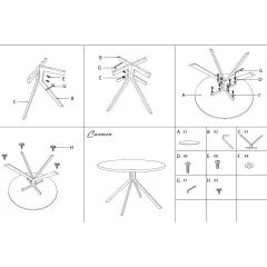 ТРАПЕЗНА МАСА LUDVIKA - ОРЕХ / ЧЕРНО_3 ТРАПЕЗНА МАСА LUDVIKA - ОРЕХ / ЧЕРНО_3