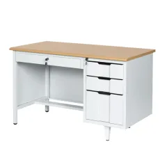 МЕТАЛНО БЮРО CARMEN CR-1310 K - СИВО / БУК_2 МЕТАЛНО БЮРО CARMEN CR-1310 K - СИВО / БУК_2