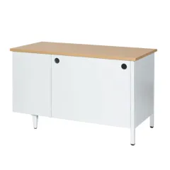 МЕТАЛНО БЮРО CARMEN CR-1310 K - СИВО / БУК_3 МЕТАЛНО БЮРО CARMEN CR-1310 K - СИВО / БУК_3