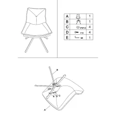 КРЕСЛО HAMILTON - ТРЕВИСТО ЗЕЛЕН BF 5_4