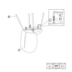 ТРАПЕЗЕН СТОЛ ILSON - СИВ 68_5