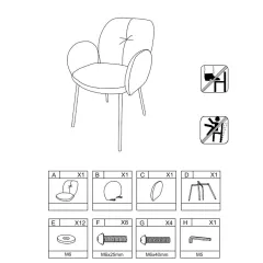 ТРАПЕЗЕН СТОЛ OLIVER СИВ 68_5