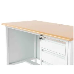 МЕТАЛНО БЮРО CARMEN CR-1314 K - СИВО / БУК_3