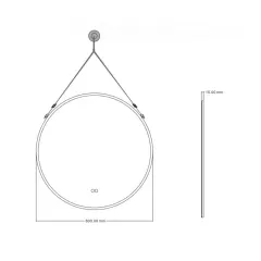 ОГЛЕДАЛО МЕСИНА LED D800 1909WHITE_3