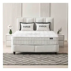 ТАПИЦИРАНА СПАЛНЯ С МАТРАК PAROS 140 X 200 - КРЕМ AN_2 ТАПИЦИРАНА СПАЛНЯ С МАТРАК PAROS 140 X 200 - КРЕМ AN_2