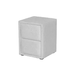 НОЩНО ШКАФЧЕ ЗА СПАЛНЯ PAROS - СРЕБЪРЕН AN_2