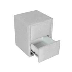 НОЩНО ШКАФЧЕ ЗА СПАЛНЯ PAROS - СРЕБЪРЕН AN_4