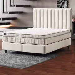 ТАПИЦИРАНА СПАЛНЯ С МАТРАК PERRY LUX 160 X 200 - КРЕМ 01_4