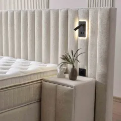 ТАПИЦИРАНА СПАЛНЯ С МАТРАК FLORIDA 160 X 200 - КРЕМ 01_2 ТАПИЦИРАНА СПАЛНЯ С МАТРАК FLORIDA 160 X 200 - КРЕМ 01_2