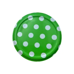 КАПАЧКИ ЗА БУРКАН Ф82 - 10БР. ЗЕЛЕНИ ТОЧКИ /  С82_0