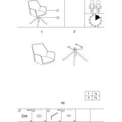 ТРАПЕЗЕН СТОЛ PRATO - СВЕТЛОСИВ_6 ТРАПЕЗЕН СТОЛ PRATO - СВЕТЛОСИВ_6