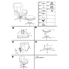 КРЕСЛО С ТАБУРЕТКА ANDREA - ГОРЧИЦА_9