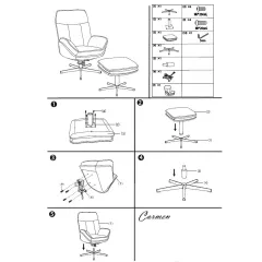 КРЕСЛО С ТАБУРЕТКА ANDREA - СВЕТЛОСИВО_9