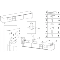 ТВ ШКАФ DANA - БЯЛ - КАПУЧИНО_8