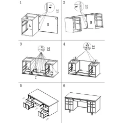 МЕТАЛНО БЮРО CARMEN CR-1319 L - СИВО_3