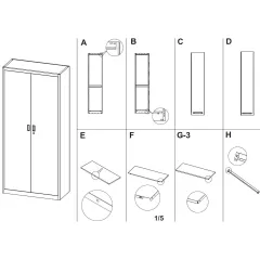МЕТАЛЕН ШКАФ ЗА ИНСТРУМЕНТИ CARMEN CR-1226 L SAND - ЧЕРЕН-СРЕБЪРЕН_6