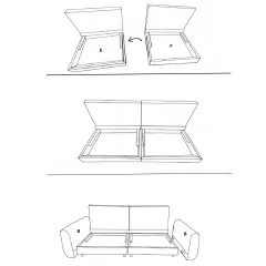 РАЗТЕГАТЕЛЕН ДИВАН - BALAMBA Н23, ШАМПАНСКО_9