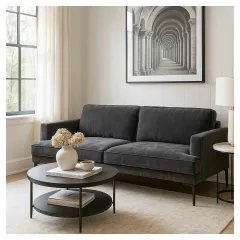 РАЗТЕГАТЕЛЕН ДИВАН-ТРОЙКА - OPALA, ТЪМНОСИВ М18_1