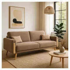 РАЗТЕГАТЕЛЕН ДИВАН - ТРОЙКА, GOMA - КАФЯВ Е40_1