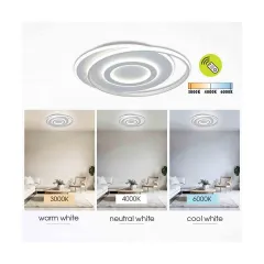 LED ПЛАФОН 230V МУЛТИФ. С ДИСТ. TILDA 88W 3000-6000K 5175_4