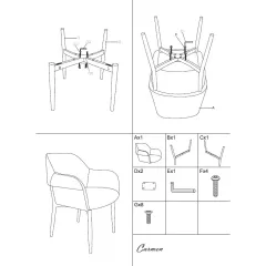 ТАПЕЗЕН СТОЛ BOLO - БЕЖОВ 6 WAL_7