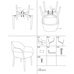 ТРАПЕЗЕН СТОЛ BOLO - КРЕМ, 113 RS1_7
